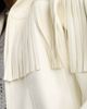 ASOS Petite ASOS DESIGN Petite festival fringe faux leather jacket in white - 3
