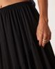 ASOS Petite ASOS DESIGN Petite floaty soft boho maxi skirt in black - 3