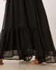 ASOS Petite ASOS DESIGN Petite floaty soft boho maxi skirt in black - 4