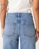 ASOS Petite ASOS DESIGN Petite high rise wide leg jeans with front pockets in mid blue - 4