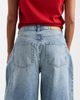ASOS Petite ASOS DESIGN Petite high waisted barrel leg jeans in pale vintage wash-Blue - 4