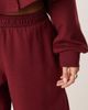 ASOS Petite ASOS DESIGN Petite interlock barrel leg sweatpants in burgundy-Red - 2