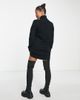 ASOS Petite ASOS DESIGN Petite knit mini dress with high neck in black - 4