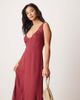 ASOS Petite ASOS DESIGN Petite lace and chiffon maxi dress with flares in raspberry-Multi - 4