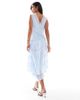 ASOS Petite ASOS DESIGN Petite lace insert dress with hi low hem in ice blue - 4