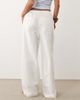 ASOS Petite ASOS DESIGN Petite linen look pull on pants in off white - 2