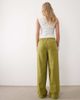 ASOS Petite ASOS DESIGN Petite linen look pull on pants in olive green - 2