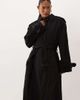 ASOS Petite ASOS DESIGN Petite longline oversized trench coat in black - 2