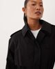 ASOS Petite ASOS DESIGN Petite longline oversized trench coat in black - 3