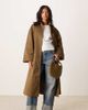 ASOS Petite ASOS DESIGN Petite longline trench coat khaki-Green - 1