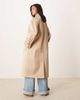ASOS Petite ASOS DESIGN Petite longline trench in stone-Neutral - 4