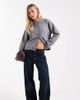 ASOS Petite ASOS DESIGN Petite low rise baggy jeans in blue black-Navy - 1