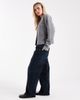 ASOS Petite ASOS DESIGN Petite low rise baggy jeans in blue black-Navy - 3
