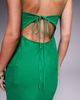 ASOS Petite ASOS DESIGN Petite mesh paneled chiffon bias cut midaxi dress in green - 2