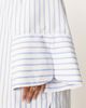 ASOS Petite ASOS DESIGN Petite mini shirt dress with wide cuffs and oversized pockets in blue stripe-Multi - 2