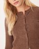 ASOS Petite ASOS DESIGN Petite mix & match lightweight fleece cardigan in chocolate brown - 4