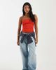 ASOS Petite ASOS DESIGN Petite oversized baggy boyfriend jeans in lightwash blue - 1