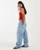 ASOS Petite ASOS DESIGN Petite oversized baggy boyfriend jeans in lightwash blue - 2