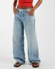 ASOS Petite ASOS DESIGN Petite oversized baggy boyfriend jeans in lightwash blue - 3