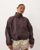 ASOS Petite ASOS DESIGN Petite oversized bubble hem track jacket in mushroom-Brown - 1