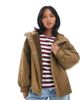 ASOS Petite ASOS DESIGN Petite oversized fleece lined raincoat in olive-Green - 1
