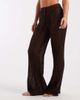 ASOS Petite ASOS DESIGN Petite Polly pointelle knit beach pants in chocolate-Brown - 2