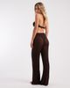 ASOS Petite ASOS DESIGN Petite Polly pointelle knit beach pants in chocolate-Brown - 4