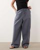 ASOS Petite ASOS DESIGN Petite pull-on pants in dusky blue - 4