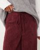 ASOS Petite ASOS DESIGN Petite pull on barrel leg corduroy pants in burgundy-Red - 4