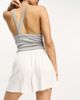 ASOS Petite ASOS DESIGN Petite pull on short with linen in off white - 2