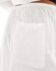 ASOS Petite ASOS DESIGN Petite pull on shorts with linen in white - 4