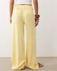 ASOS Petite ASOS DESIGN Petite relaxed straight leg pants with linen in yellow - 2
