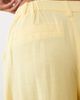 ASOS Petite ASOS DESIGN Petite relaxed straight leg pants with linen in yellow - 4