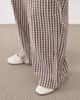 ASOS Petite ASOS DESIGN Petite seersucker volume pants in gingham-Multi - 4