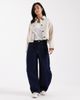 ASOS Petite ASOS DESIGN Petite short cotton harrington jacket in black and white stripe - 2