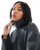 ASOS Petite ASOS DESIGN Petite short trench coat in navy - 2