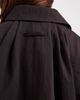 ASOS Petite ASOS DESIGN Petite short trench coat with pleated detailing in chocolate-Brown - 3