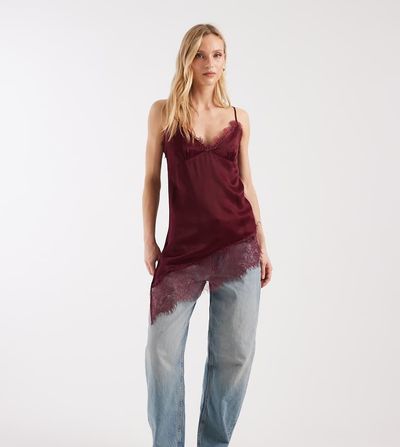ASOS Petite ASOS DESIGN Petite slim barrel jeans in vintage wash-Blue