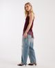 ASOS Petite ASOS DESIGN Petite slim barrel jeans in vintage wash-Blue - 3