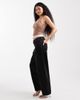 ASOS Petite ASOS DESIGN Petite slim barrel jeans in washed black - 3