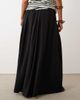 ASOS Petite ASOS DESIGN Petite tie waist soft crinkle maxi skirt in black - 2