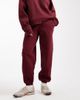 ASOS Petite ASOS DESIGN Petite ultimate cuffed brushback sweatpants in burgundy-Red - 2