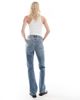 ASOS Tall ASOS DESIGN Tall 90s straight jeans in vintage wash-Gray - 3