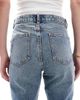 ASOS Tall ASOS DESIGN Tall 90s straight jeans in vintage wash-Gray - 4