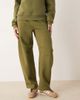 ASOS Tall ASOS DESIGN Tall barrel leg brushback sweatpants in khaki-Green - 2