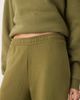 ASOS Tall ASOS DESIGN Tall barrel leg brushback sweatpants in khaki-Green - 4
