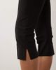 ASOS Tall ASOS DESIGN Tall bengaline high waist side split capri pants in black - 3