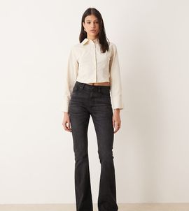ASOS Tall ASOS DESIGN Tall bootcut jeans in black