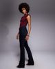 ASOS Tall ASOS DESIGN Tall bootcut jeans in blue black-Navy - 2