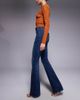 ASOS Tall ASOS DESIGN Tall bootcut jeans in dark mid wash-Blue - 3